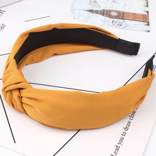 Load image into Gallery viewer, Wide Top Knot Hair Bands For Women Headdress Solid Color Cloth Headband Bezel Girls Hairband Hair Hoop Female Hair Accessories
