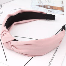 Load image into Gallery viewer, Wide Top Knot Hair Bands For Women Headdress Solid Color Cloth Headband Bezel Girls Hairband Hair Hoop Female Hair Accessories