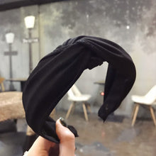 Load image into Gallery viewer, Wide Top Knot Hair Bands For Women Headdress Solid Color Cloth Headband Bezel Girls Hairband Hair Hoop Female Hair Accessories