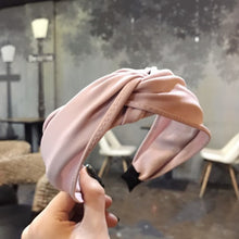 Load image into Gallery viewer, Wide Top Knot Hair Bands For Women Headdress Solid Color Cloth Headband Bezel Girls Hairband Hair Hoop Female Hair Accessories