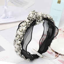 Load image into Gallery viewer, CN Baroque Full Crystal Hair Bands For Women Lady Luxury Shiny Padded Diamond Headband Hair Hoop Fashion Hair Accessories