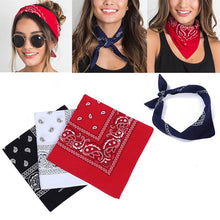 Load image into Gallery viewer, 1PC Newest 100% Cotton Hip-hop Bandanas For Male Female Head Scarf Scarves Wristband Vintage Pocket Towel Hot Selling 55*55cm