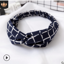 Load image into Gallery viewer, Elastic cross sports hair band ladies Korean headband headband elastic face wash hair accessories
