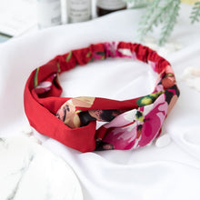 Load image into Gallery viewer, Fashion Cross Knot Headbands Flower Print Elastic Hair Bands Ties Scarf Ribbon Headwear Women Hair Accessories Head Wrap