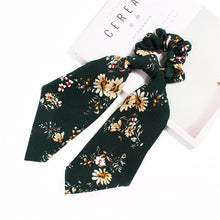 Load image into Gallery viewer, Fashion Cross Knot Headbands Flower Print Elastic Hair Bands Ties Scarf Ribbon Headwear Women Hair Accessories Head Wrap