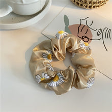 Load image into Gallery viewer, Fashion Lace Daisy Scrunchies Rainbow Gum Hair Tie Women Girls Printed Floral Elastic Hair bands Ponytail Hold Hair Accessories