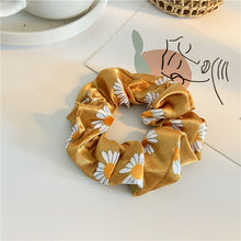Load image into Gallery viewer, Fashion Lace Daisy Scrunchies Rainbow Gum Hair Tie Women Girls Printed Floral Elastic Hair bands Ponytail Hold Hair Accessories