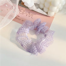 Load image into Gallery viewer, Fashion Lace Daisy Scrunchies Rainbow Gum Hair Tie Women Girls Printed Floral Elastic Hair bands Ponytail Hold Hair Accessories