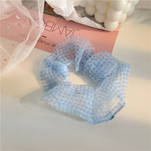 Load image into Gallery viewer, Fashion Lace Daisy Scrunchies Rainbow Gum Hair Tie Women Girls Printed Floral Elastic Hair bands Ponytail Hold Hair Accessories