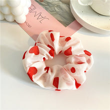 Load image into Gallery viewer, Fashion Lace Daisy Scrunchies Rainbow Gum Hair Tie Women Girls Printed Floral Elastic Hair bands Ponytail Hold Hair Accessories
