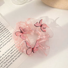 Load image into Gallery viewer, Fashion Lace Daisy Scrunchies Rainbow Gum Hair Tie Women Girls Printed Floral Elastic Hair bands Ponytail Hold Hair Accessories