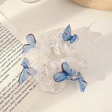 Load image into Gallery viewer, Fashion Lace Daisy Scrunchies Rainbow Gum Hair Tie Women Girls Printed Floral Elastic Hair bands Ponytail Hold Hair Accessories