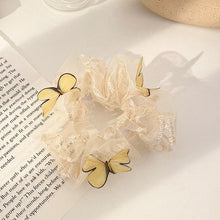 Load image into Gallery viewer, Fashion Lace Daisy Scrunchies Rainbow Gum Hair Tie Women Girls Printed Floral Elastic Hair bands Ponytail Hold Hair Accessories