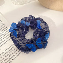 Load image into Gallery viewer, Fashion Lace Daisy Scrunchies Rainbow Gum Hair Tie Women Girls Printed Floral Elastic Hair bands Ponytail Hold Hair Accessories