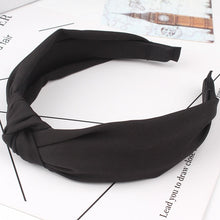 Load image into Gallery viewer, Wide Top Knot Hair Bands For Women Headdress Solid Color Cloth Headband Bezel Girls Hairband Hair Hoop Female Hair Accessories
