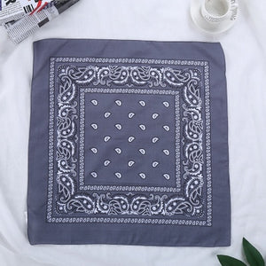 1PC Newest 100% Cotton Hip-hop Bandanas For Male Female Head Scarf Scarves Wristband Vintage Pocket Towel Hot Selling 55*55cm