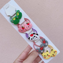 Load image into Gallery viewer, 10/20Pcs/SetCartoon Animals Fruit Headbands For Kids Girls Elastic Hair Bands 2020 New Rubber Hair Accessories Fashion Jewelry

