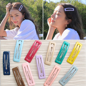 Candy Color Hair Accessories  Unique Women's Gift BB Hair Clip Cute Glitter Hairpins Korean Cartoon Snap Hair Clip For Girls