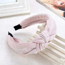 Load image into Gallery viewer, Wide Top Knot Hair Bands For Women Headdress Solid Color Cloth Headband Bezel Girls Hairband Hair Hoop Female Hair Accessories
