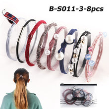 Load image into Gallery viewer, Wholesale Fashion Women Hair Accessories Simple Hair Tie Set Elastic Hair Band Colorful Rubber Pearl Hair Ties For Women
